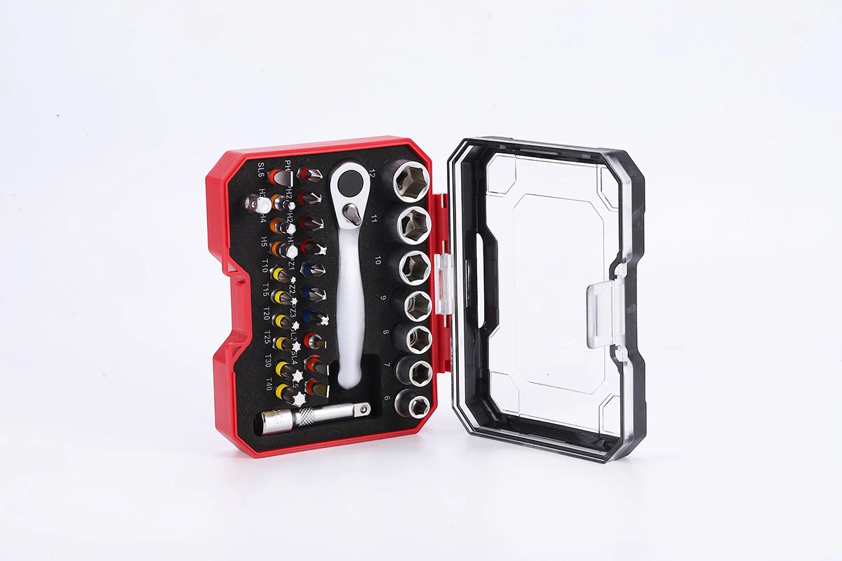 Set di 30 punte per cricchetto e cacciavite